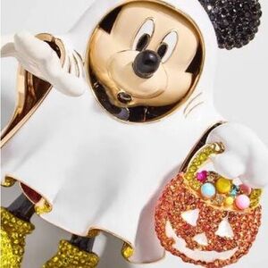 BaubleBar White and Gold Mickey Bag Charm New in box